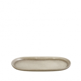 Πιατέλα Σερβιρίσματος Stoneware Μπεζ ESPIEL Noah 23,5x12x2εκ. TAP109K6