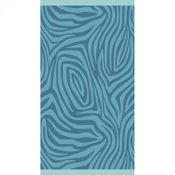 Πετσέτα Θαλάσσης Βαμβακερή Velour Blue 86x160εκ. Zebra Melinen 20004872