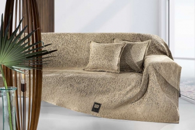 Ριχτάρι Διθέσιος Polycotton Chenille Matis Natural 180x250εκ. Guy Laroche