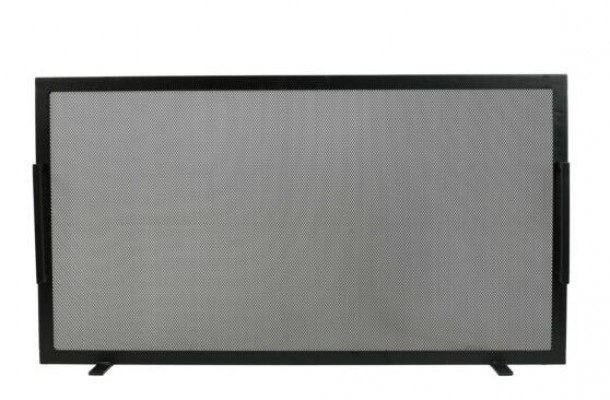 Προστατευτική Μπάρα Τζακιού Σιδερένια Μασίφ 90x50εκ. Black