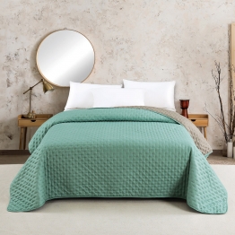 Κουβερλί 2 Όψεων Microfiber King 260x240εκ. Renzo Aqua-Dark Grey Melinen 20003336
