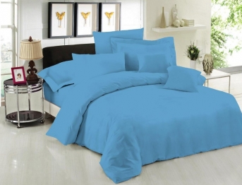 Ζεύγος Μαξιλαροθήκες Polycotton 50x70εκ. Le Blanc Blue