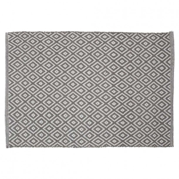 Ταπέτο Μπάνιου Βαμβακερό 60x90εκ. Trellis Grey Sealskin 294213614