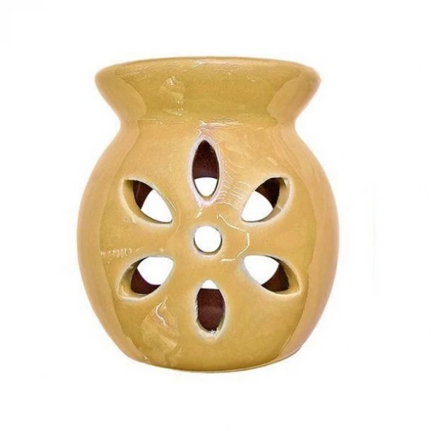 Αρωματιστής Κεραμικός Κίτρινος 8x8εκ. 24home 243012-4