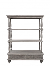 Ραφιέρα Ξύλινη Αντικέ 99,5x40x131εκ. Zen Collection 25.29.51767