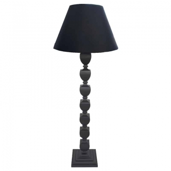 Φωτιστικό Επιδαπέδιο Ξύλινο Μαύρο 25x25x155εκ. Art Et Lumiere 21425