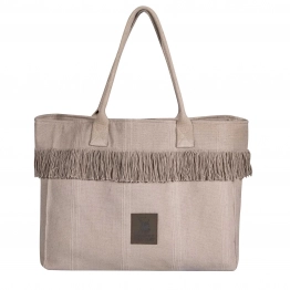 Τσάντα Θαλάσσης Polyester 46x36εκ. Essential 4084 Taupe Greenwich Polo Club