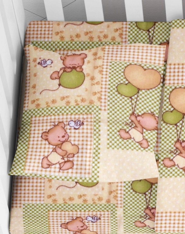 Μαξιλαροθήκη Φάκελος Φανελένια Bebe 35x45εκ. Baloon 76 Beige DIMcol