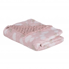Κουβέρτα Fleece Αγκαλιάς-Λίκνου 75x100εκ. Relax 4902 Ροζ Das Baby