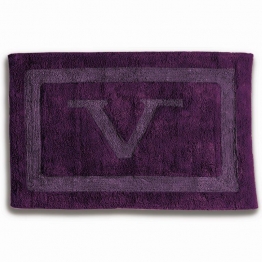 Ταπέτο Μπάνιου Βαμβακερό-Viscose 60x90εκ. Vera Purple SB HOME