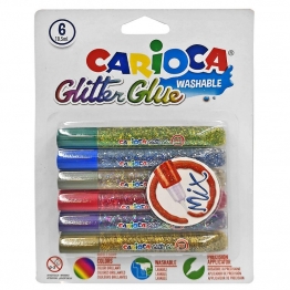 Σετ Κόλλα Glitter Multi 6τμχ 10,5ml. CARIOCA 96-410