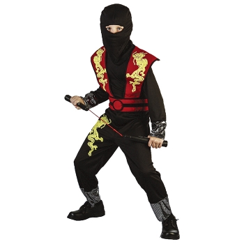 Στολή Παιδική Κόκκινος Νίντζα (4-6 ετών / 7-10 ετών / 11-14 ετών) Carnavalista 3-157