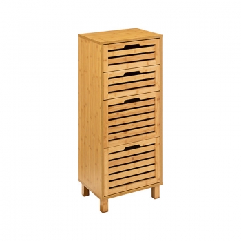 Συρταριέρα Sicela pakoworld μπαμπού σε φυσική απόχρωση 40x30x97.5εκ