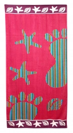 Πετσέτα Θαλάσσης Βαμβακερή Βελουτέ Ζακάρ 85x160εκ. Design 9 Komvos Home 7088885-30