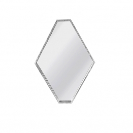 Καθρέπτης Τοίχου Μεταλλικός Ασημί Art Et Lumiere 44,5x7,5x60,5εκ. 29905