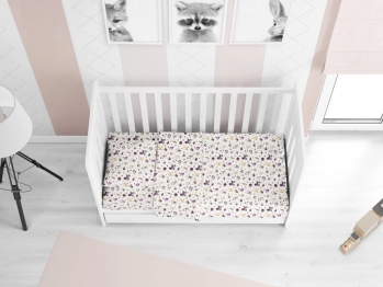 Παπλωματοθήκη Μπεμπέ Φανελένια 120x160εκ. Baby 01 DimCol