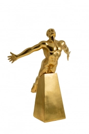 Διακοσμητικό Επιτραπέζιο Polyester Χρυσό 29x21x35,8εκ. Zen Collection 22.9.48049