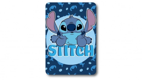 Κουβέρτα Κούνιας Fleece 100x140εκ. Disney Home Stitch 18 Blue Digital Print DimCol