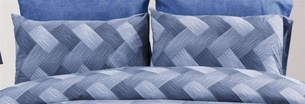 Μαξιλαροθήκη Φάκελος Polycotton 50x70εκ. Αλκμήνη 454 Blue DimCol