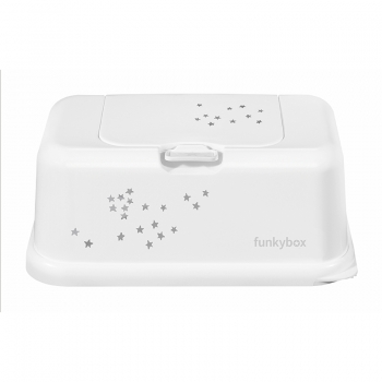 Θήκη Για Μωρομάντηλα White Little Stars Funkybox FB36