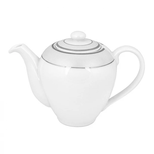 Τσαγιέρα Πορσελάνης Λευκή 1150ml Classic Stripes Oriana Ferelli PR17310211