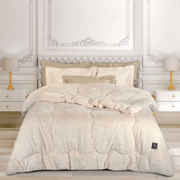 Κουβερτοπάπλωμα Faux Fur King 240x250εκ. Essential 3952 Ivory Greenwich Polo Club