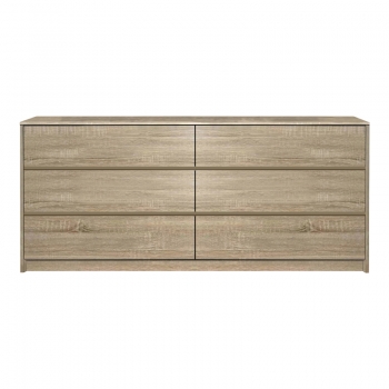 Συρταριέρα Kuanger pakoworld mdf σε φυσική απόχρωση 120x40x70εκ