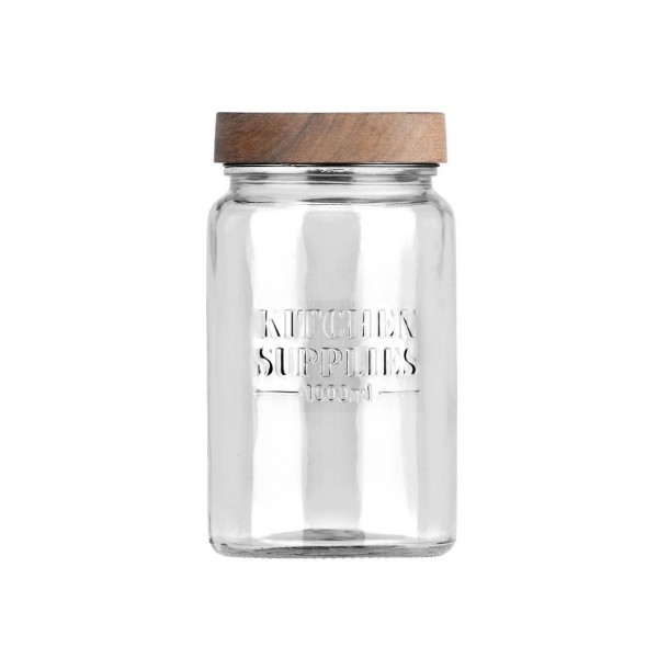 Δοχείο Αποθήκευσης Γυάλινο Allure 1000ml-10x10x18εκ. Estia 01-31497
