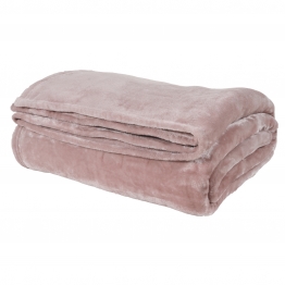 Κουβέρτα Κούνιας 110x150εκ. Μονόχρωμη Velour Relax 1346 Ροζ Das Baby