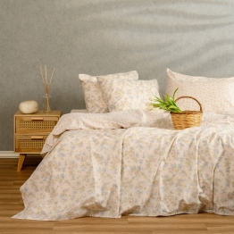 Σετ Σεντόνια Polycotton King 260x270εκ. Chloe Peach Casual Line Melinen 20004750