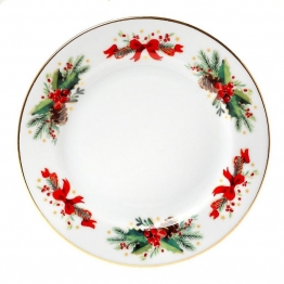 Χριστουγεννιάτικο Πιάτο Γλυκού Πορσελάνης 17εκ. Christmas Magic CRYSPO TRIO 06.240.04