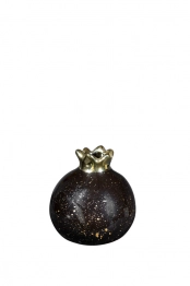 Ρόδι Κεραμικό Μαύρο-Χρυσό 7,6εκ. Zen Collection 24.3.47609