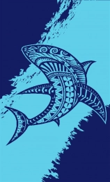 Πετσέτα Θαλάσσης 2 Όψεων Βαμβακερή Βελουτέ 87x165εκ. Ζακάρ 231 DimCol