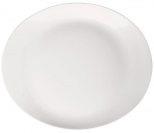 Πιάτο Μπριζόλας Πορσελάνης Meran Λευκό ESPIEL 34x28x4εκ. 001.725323K2