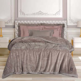 Κουβέρτα Βελουτέ Supersoft King 240x250εκ. Essential 3973 Dusty Lilac Greenwich Polo Club