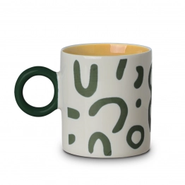 Κούπα New Bone 450ml-8,9x10εκ. Πράσινη Mood Flow Estia 07-35112