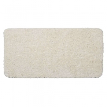 Ταπέτο Μπάνιου Αντιολισθητικό Polyester 70x140εκ. Angora Off-White Sealskin 800118