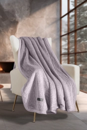 Ριχτάρι Πολυθρόνας Με Διακοσμητική Μαξιλαροθήκη 2 Όψεων 130x170εκ. Velvet Ultrasoft Καπιτονέ Bolzano Melanze Guy Laroche