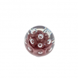 Διακοσμητική Μπάλα Χειροποίητη Φυσητό Γυαλί Ροζ Δ8εκ. Zen Collection 23.49056