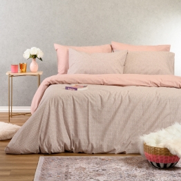 Σετ Σεντόνια Βαμβακερά Διπλά 205x270εκ. Davide Rose Casual Line Melinen 20005272