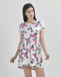 Φόρεμα Με Λουλόυδια One Size Ble  5-41-699-0050