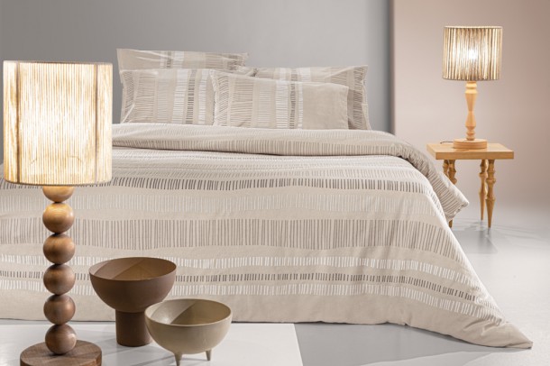 Σετ Σεντόνια Φανελένια Υπέρδιπλα 240x265εκ. Nuvola Taupe Guy Laroche