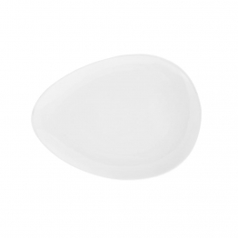 Πιάτο Φαγητού Ρηχό Πορσελάνης Λευκό Imagination Art Et Lumiere 19,5x15εκ. 06335