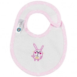 Σαλιάρα Polycotton Μεσαία Elephant Ροζ 19221