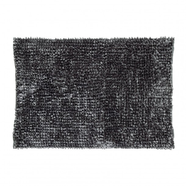 Ταπέτο Μπάνιου Αντιολισθητικό Chenille 60x90εκ. Bathmats 0779 Ανθρακί Das Home