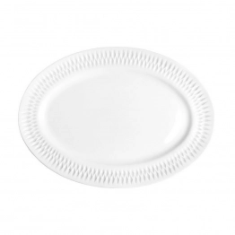 Πιατέλα Σερβιρίσματος Πορσελάνης White PW43 Diamante Oriana Ferelli 36εκ. PRPW430006