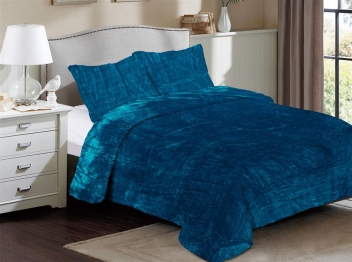 Κουβέρτα Coral Fleece Υπέρδιπλη 220x240εκ. Solid 03 Petrol DimCol 33422524002