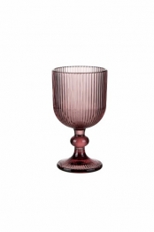 Σετ Ποτήρια Νερού 6τμχ Γυάλινα Noris Purple 350ml CRYSPO TRIO 52.502.53