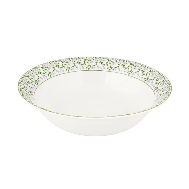 Σαλατιέρα Πορσελάνης Λευκή Με Λουλούδια Φ25εκ. Floral Oriana Ferelli PR232450004