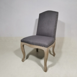 Καρέκλα Ξύλινη-Υφασμάτινη Μπεζ-Γκρι 53x45x46/102εκ. MSA 20-77-606